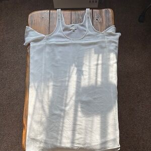 Silence + Noise off-shoulder cream dress size L